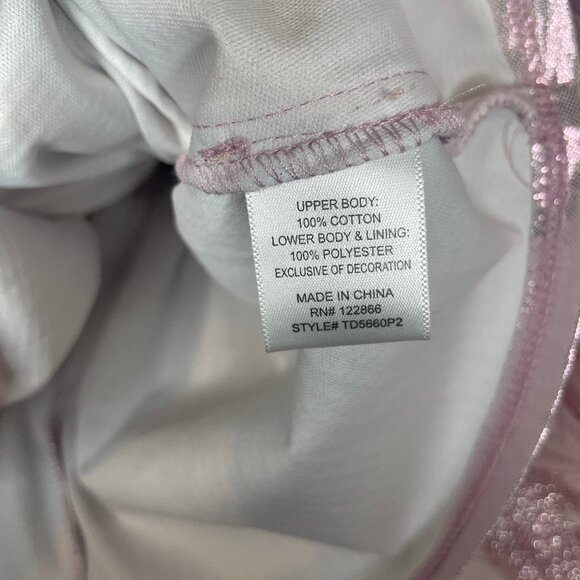 Zunie Girls Cotton Blend Denim & Pink Glitter Unicorn Tutu Dress - 2T - Picture 10 of 11